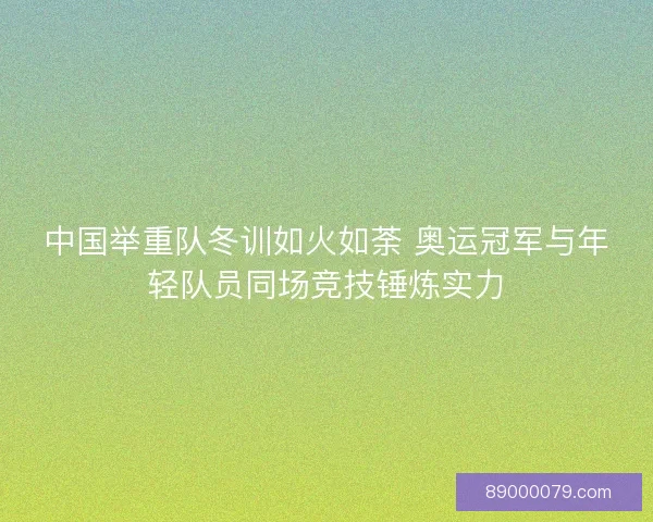 中国举重队冬训如火如荼 奥运冠军与年轻队员同场竞技锤炼实力